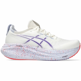 Ultra Soft Collar Padding Men's Gel-Nimbus 27 Tokyo Running Shoes Cream / Edo Purple