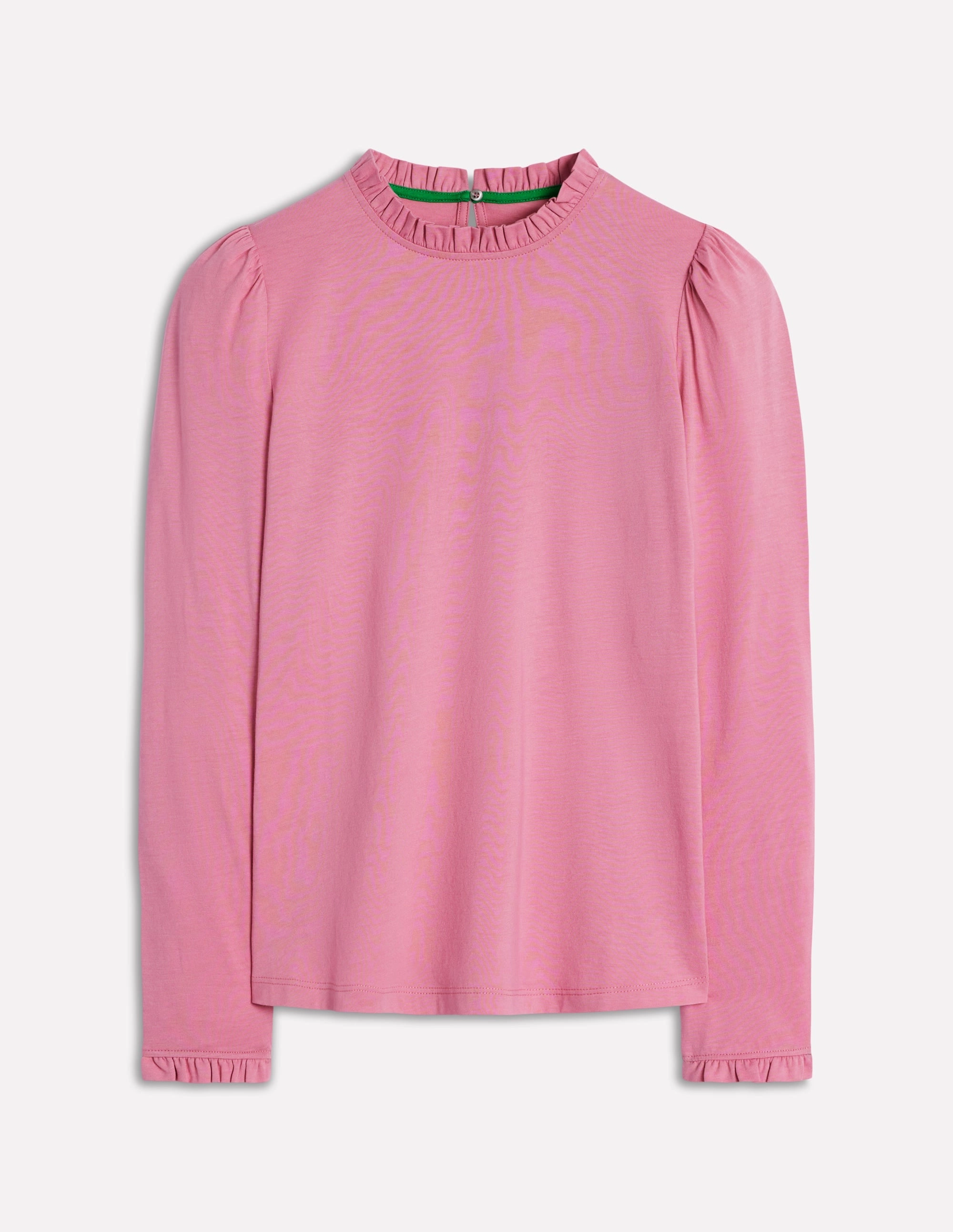 SoftTouch Ultra Soft Blend Supersoft Frill Detail Top-Formica Pink