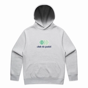 Club de Padel 'Vibora' Hoodie - Ash Grey Mountain Climbing summer cover