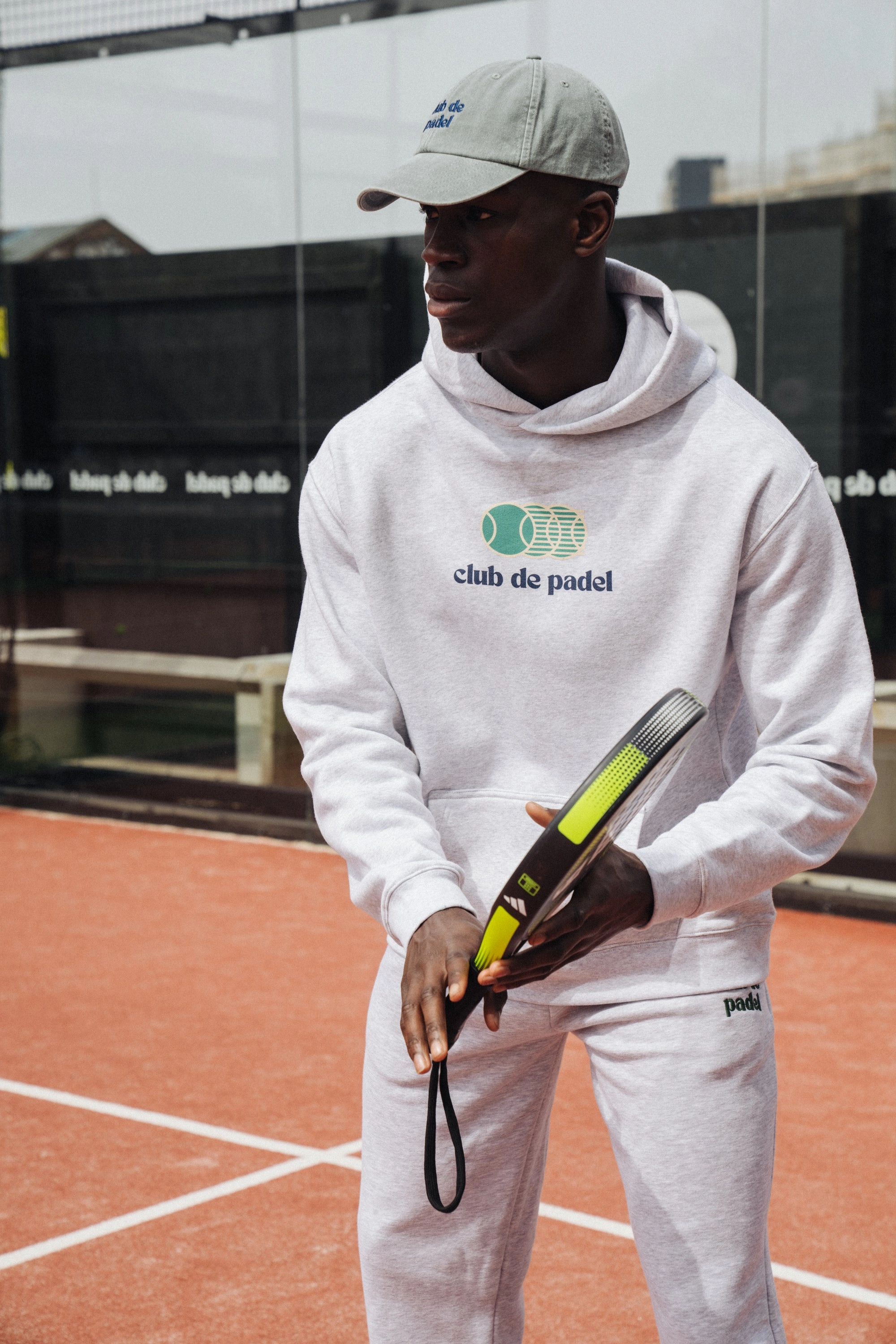 Club de Padel 'Vibora' Hoodie - Ash Grey Versatile Layering Piece