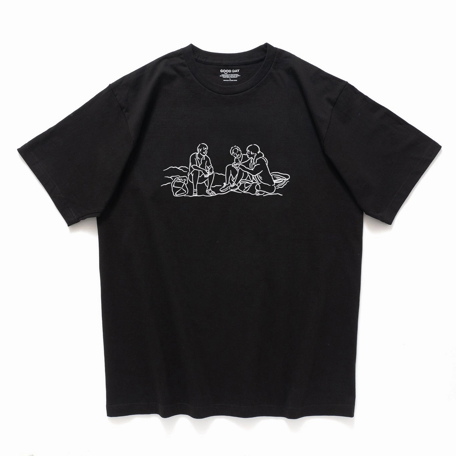 (EX589) The Way We Talk Graphic Tee Layered Comfort Sporty Chic
