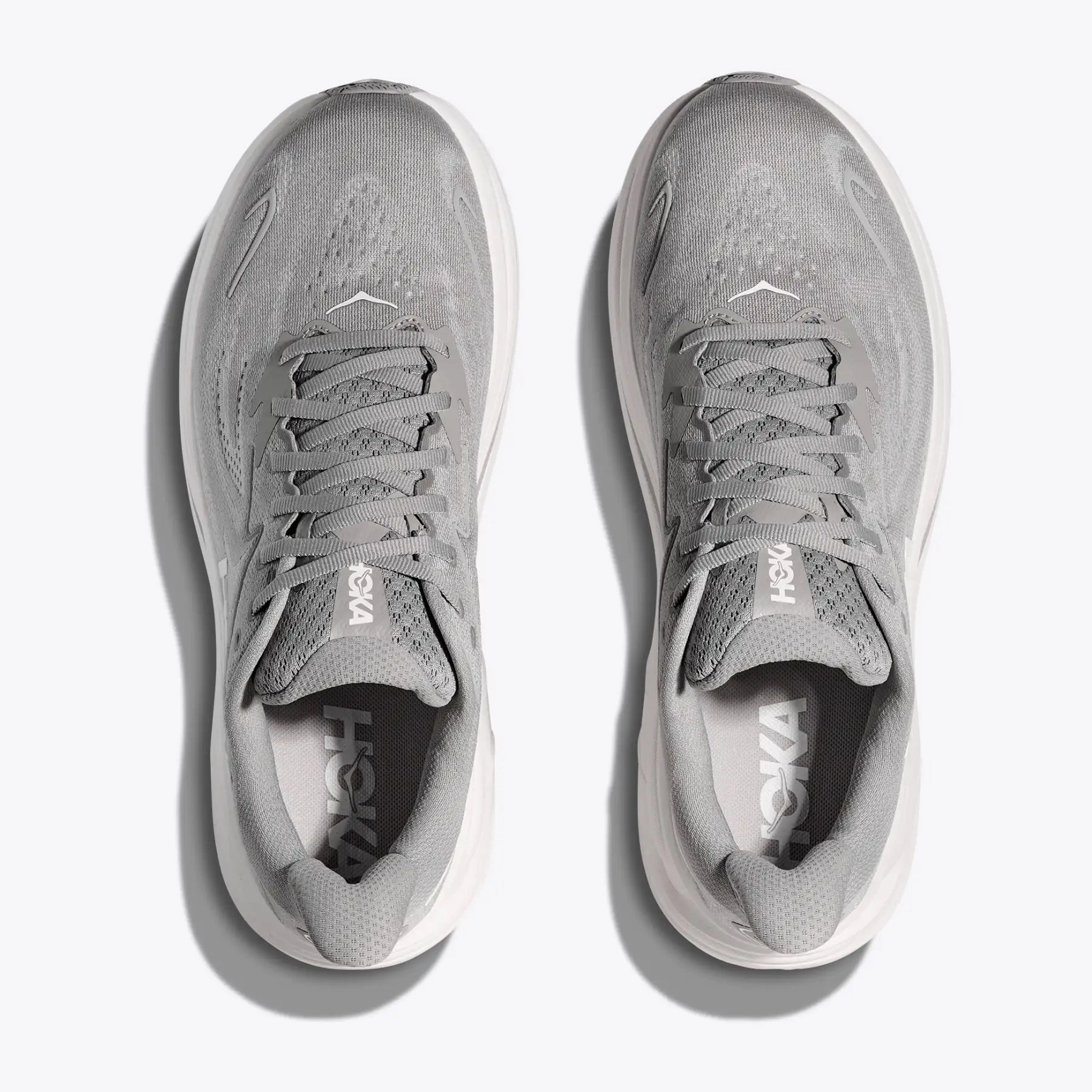 Men's Clifton 10 Running Shoes Stellar Grey / Stardust indoor track running shoe employment running in a swamp area shoes