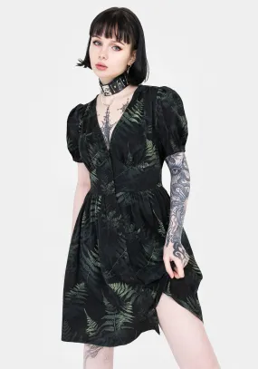 Comfortable and Fashionable Bright bold dress Fernery Button Up Corset Mini Dress