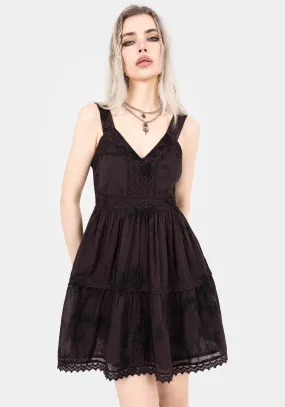 slim fit Burnout Tie Dye Cotton Mini Dress