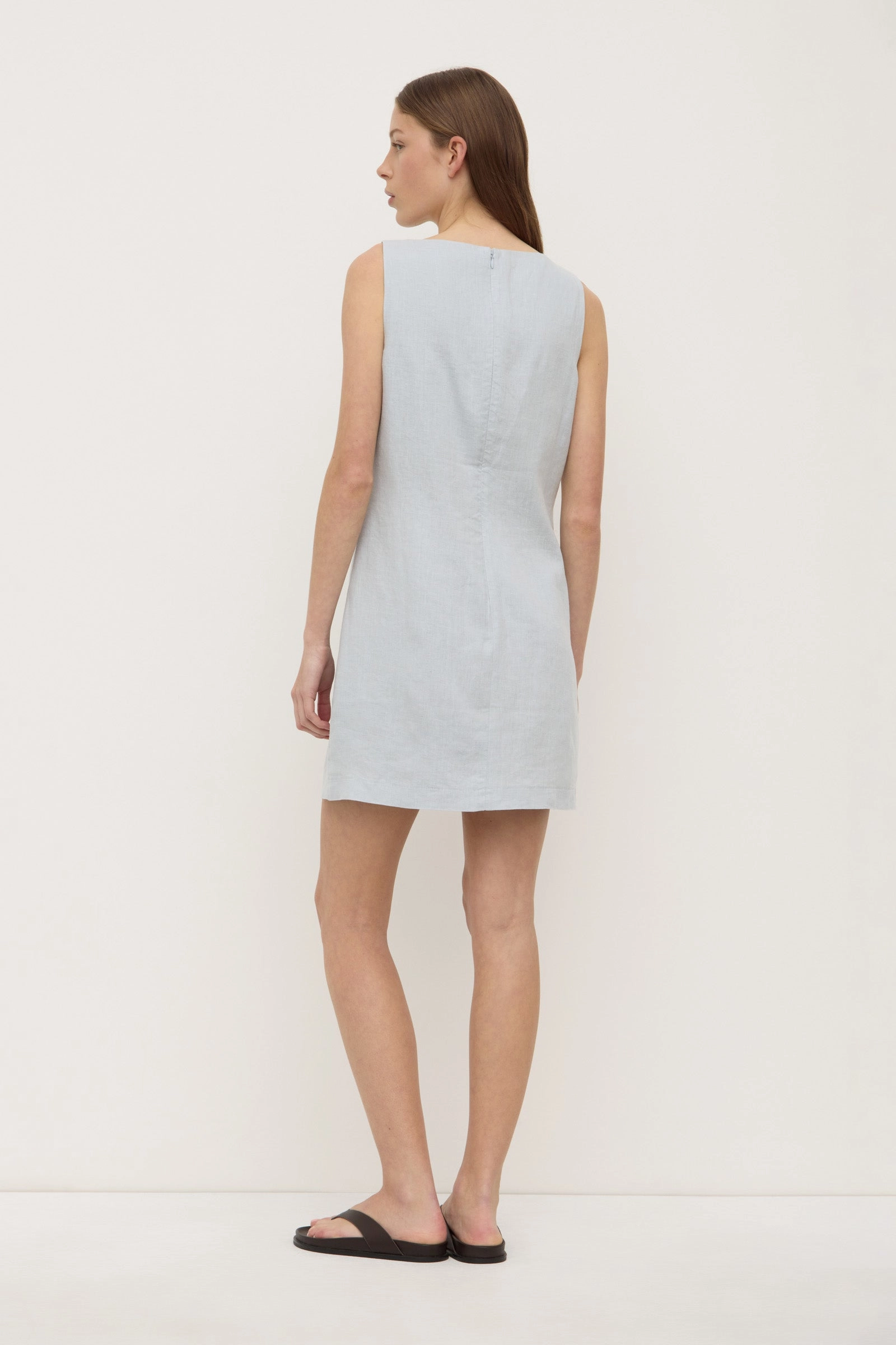 Nadine Linen Mini Dress Body Ease