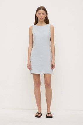 Nadine Linen Mini Dress Fashion Option