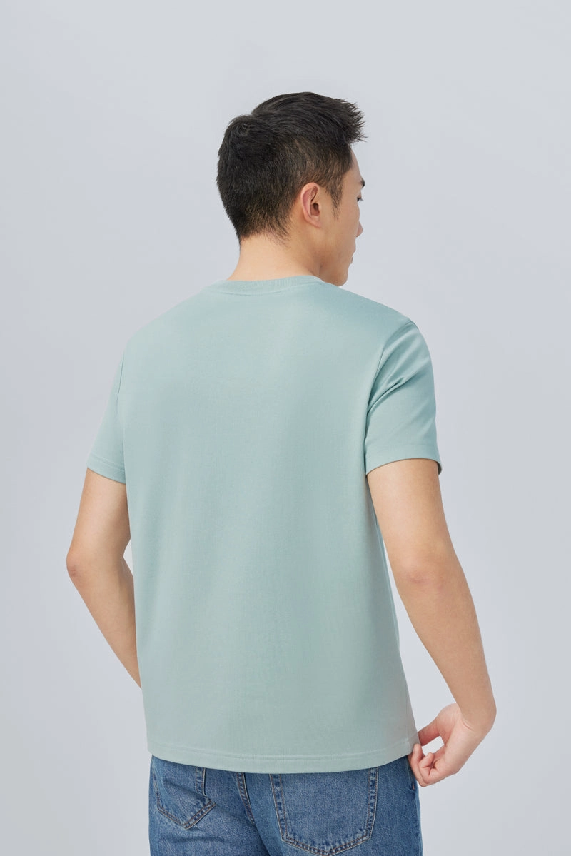 All-Day Comfort Wear Hypoallergenic Textile Regal Crew Neck T-Shirt | Green GYE111