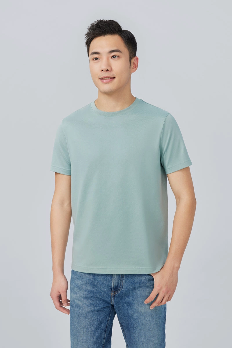 Regal Crew Neck T-Shirt | Green GYE111 Urban Fashion Look