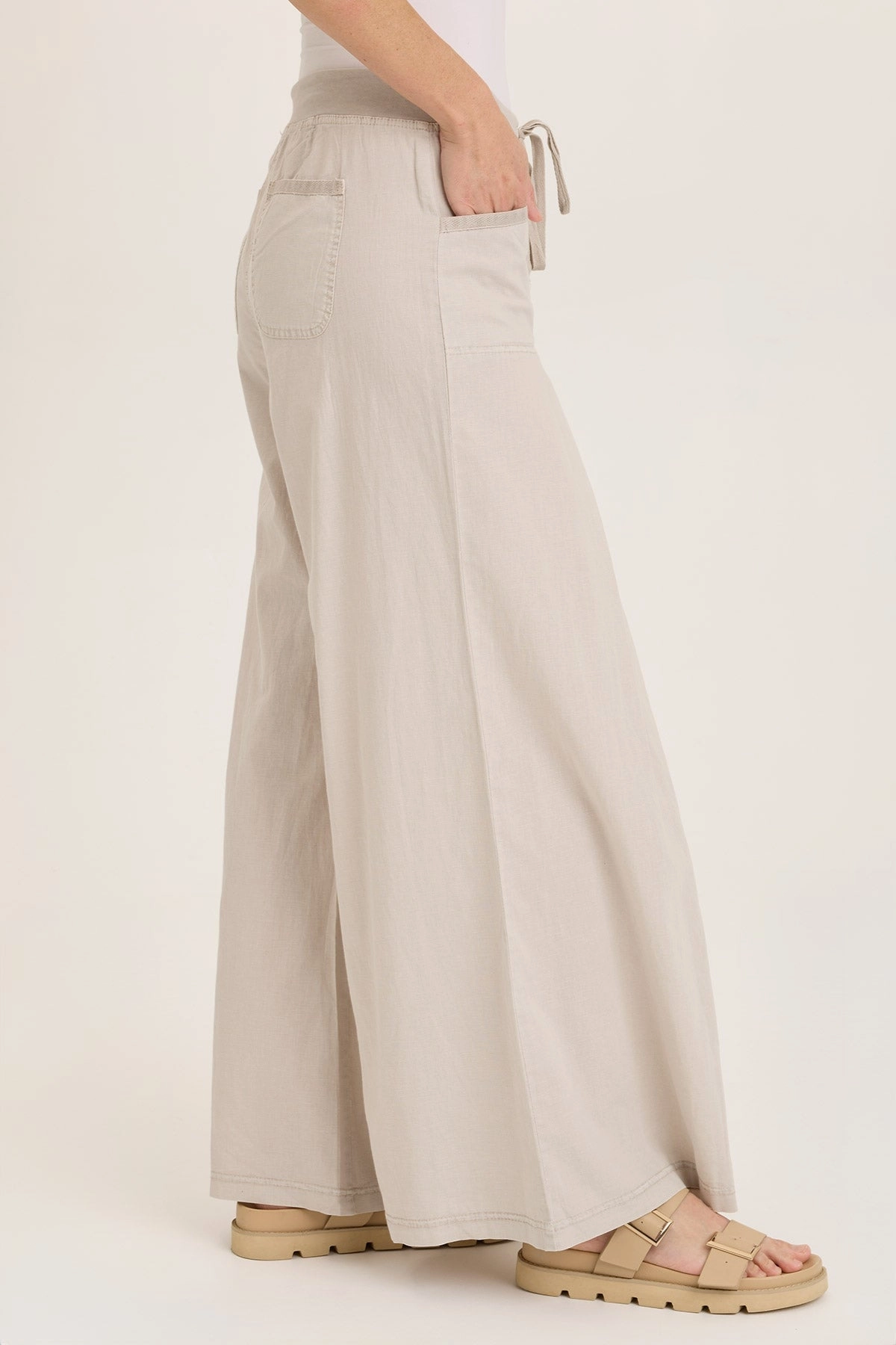Zorba Linen Ultra Wide Leg Pant Stylish Vibe