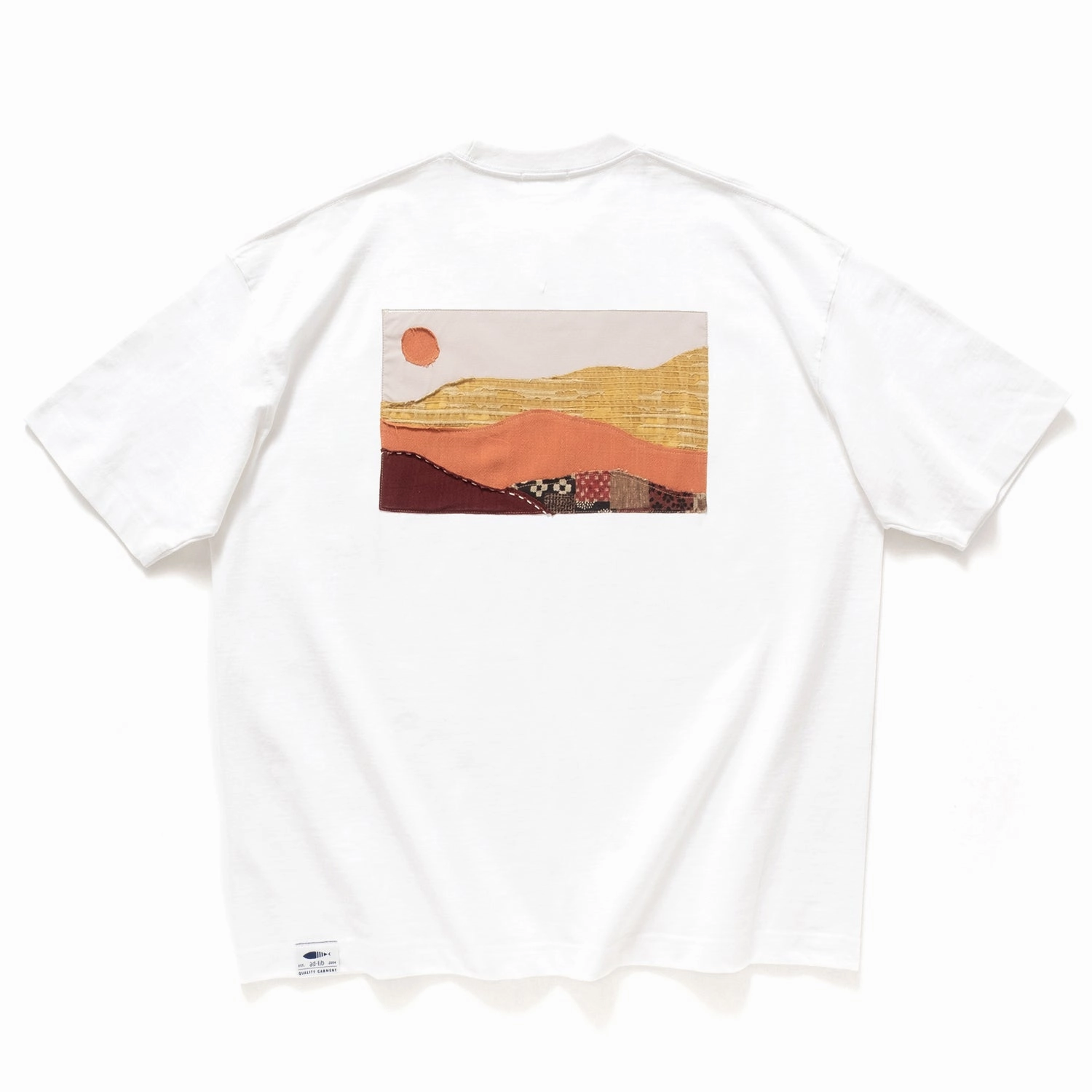 Wrinkle Resistant Texture (ZT1693) Day Landscape Patchwork Pocket Tee