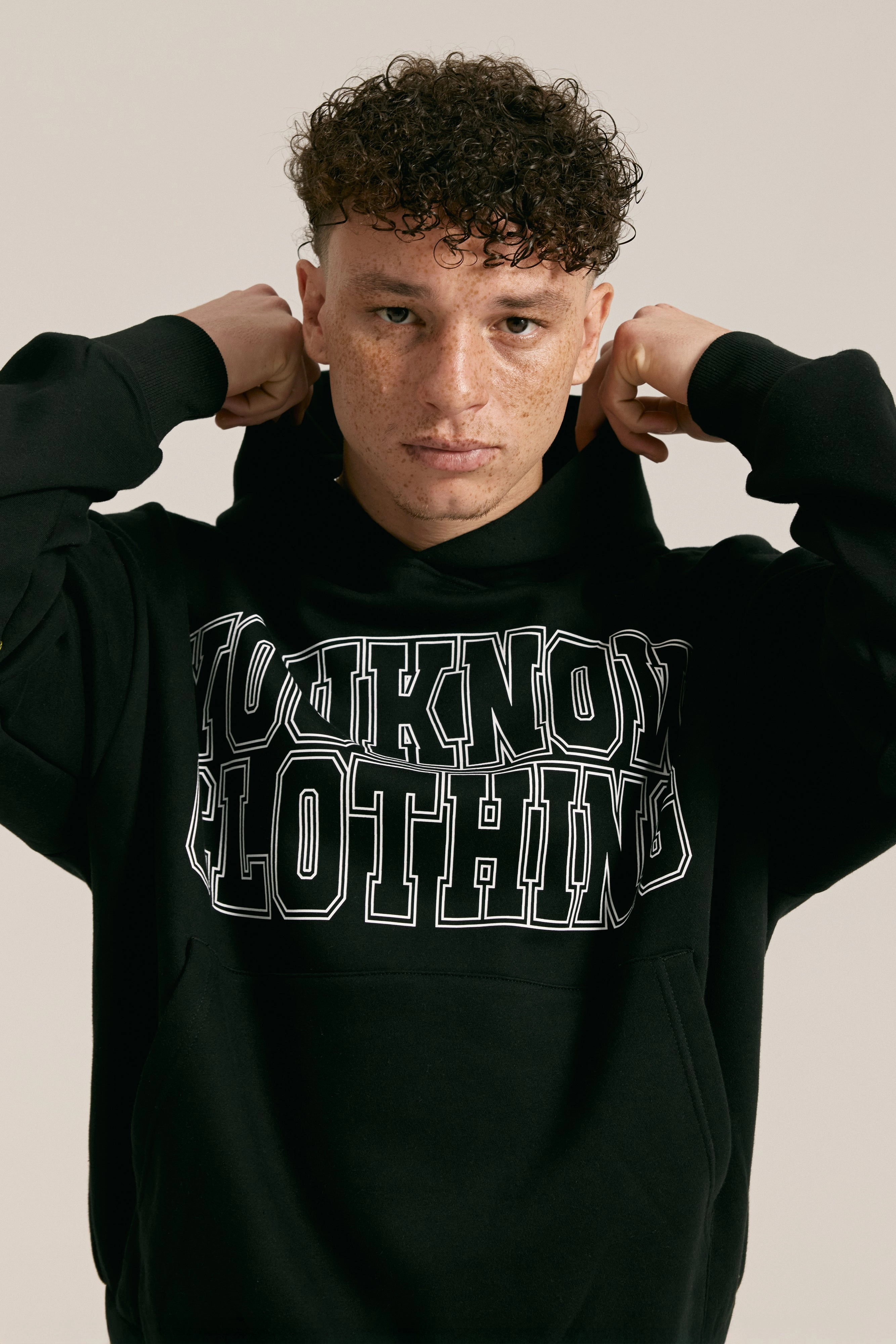 Varsity Hoodie | Black simple design School Uniform