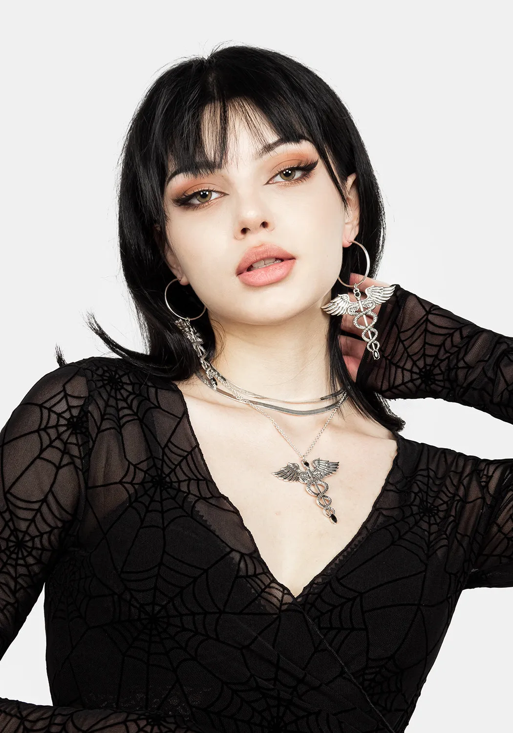 VENOM MESH WRAP TOP Island area Embellish
