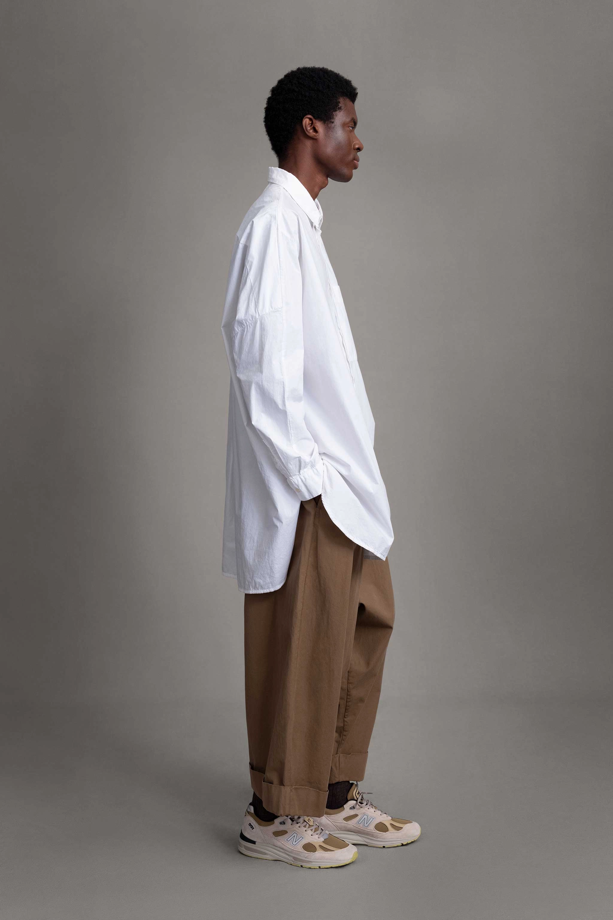 Day To Night Embroidered Detail THE BAKER TROUSER / FINE CANVAS CARDAMOM