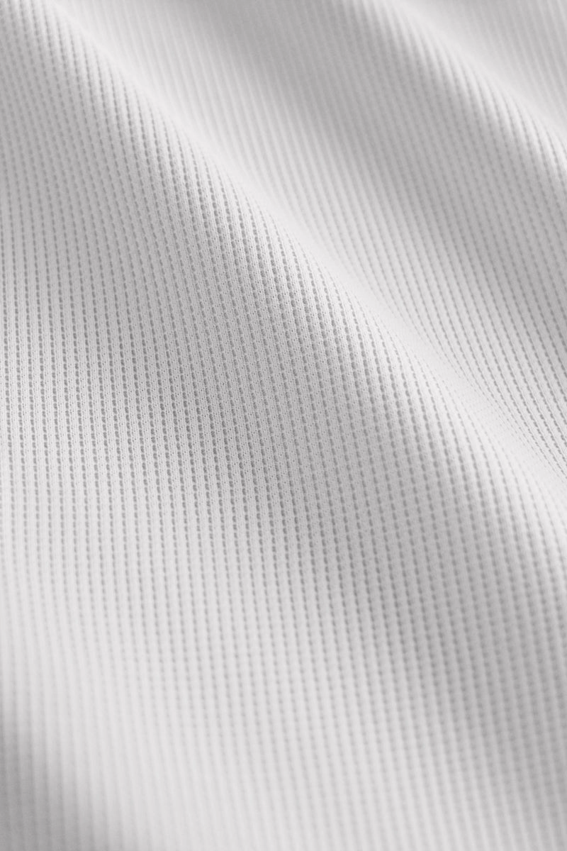 Waffle-Knit Polo | Light Grey GYFL01 Travel Ready