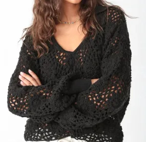 Cozy Piece Cozy Knitwear Vera Sweater In Onyx