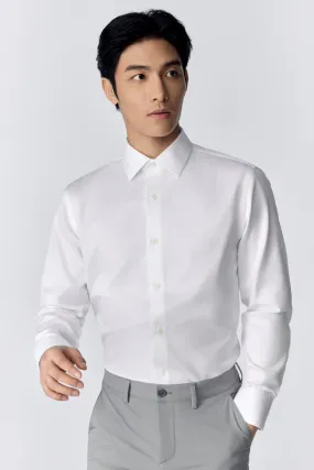 Supreme Cotton Herringbone Dress Shirt | White WH001Z Iconic look