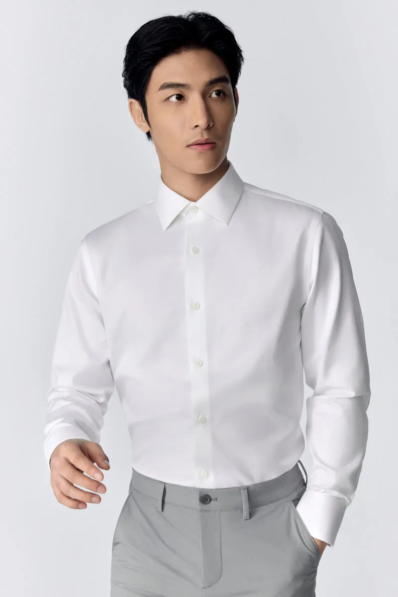 Supreme Cotton Herringbone Dress Shirt | White WH001Z Iconic look