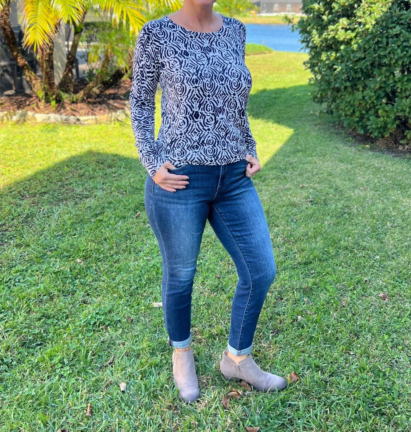 Katie Sweater In Waterdrops Fashionable Look Classic Winter