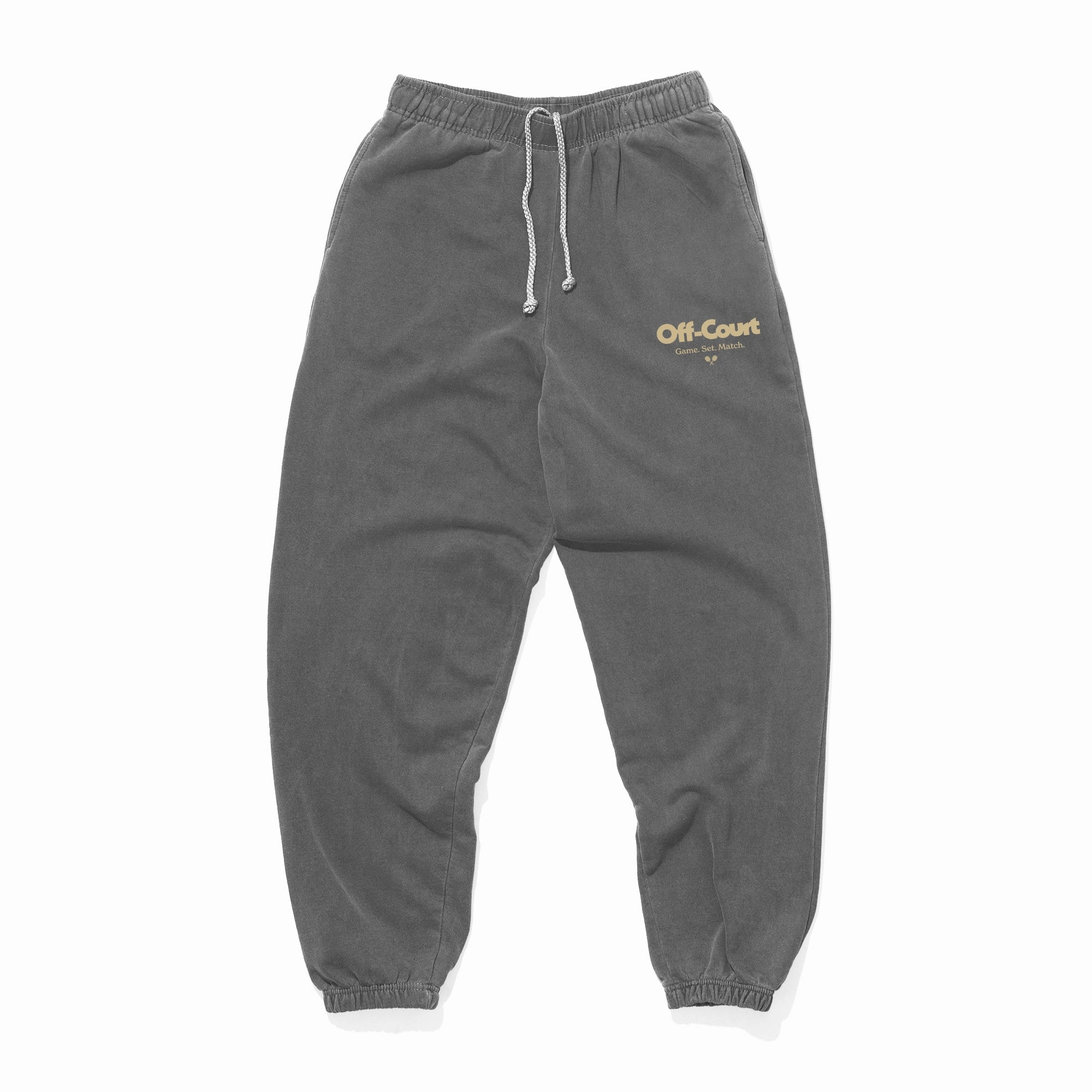 Weekend Wear Vice 84 'Off-Court GSM' Vintage Washed Joggers - Charcoal