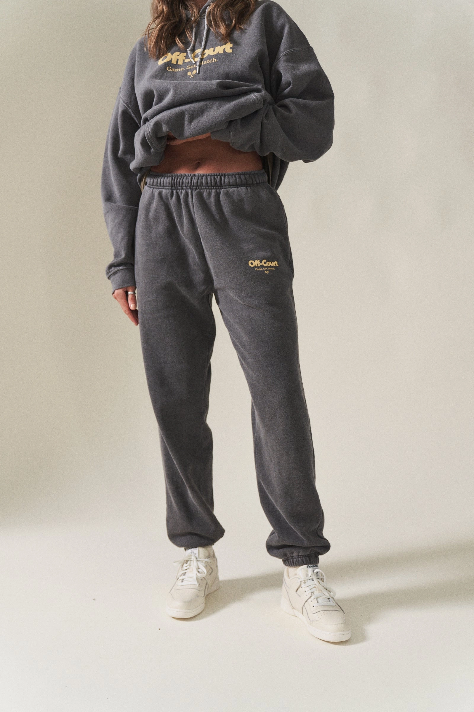 Everyday Style Vice 84 'Off-Court GSM' Vintage Washed Joggers - Charcoal