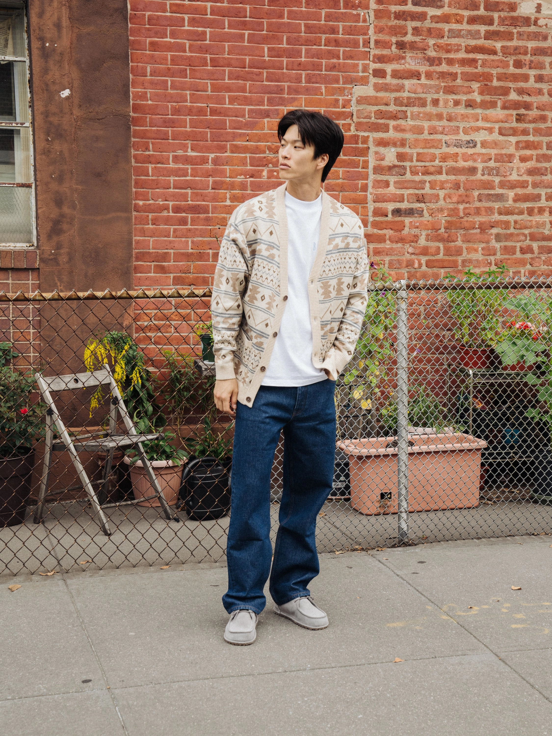 bound Union Denim Jean - Mid Blue Distressed finish Minimal Fit