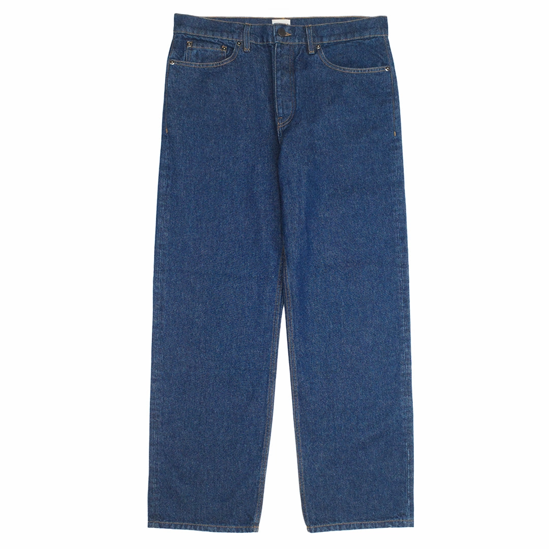 Soft Fabric Clean Lines bound Union Denim Jean - Mid Blue