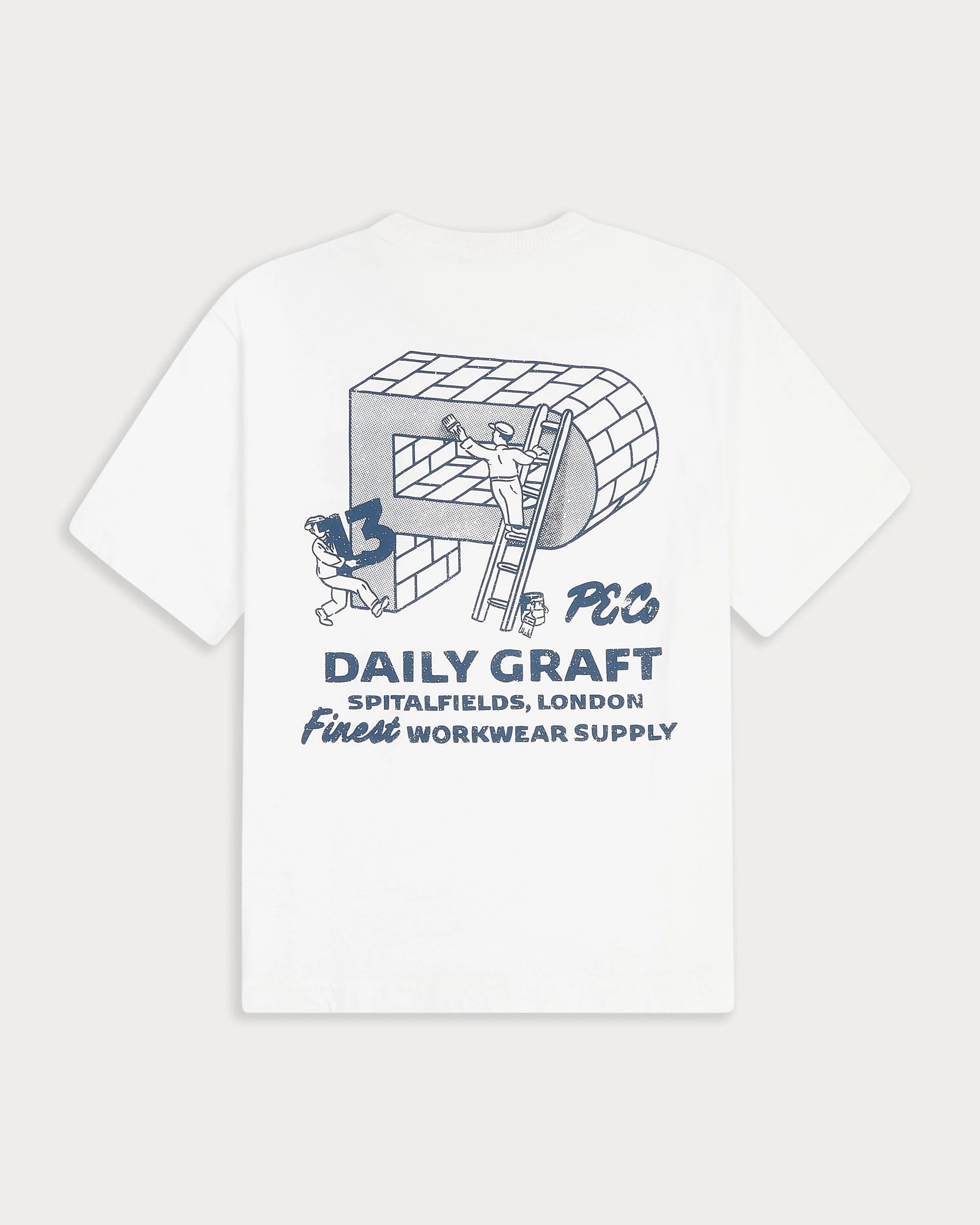 Daily Graft Boxy T-Shirt - Off White Layered Look Day-to-Day Comfort