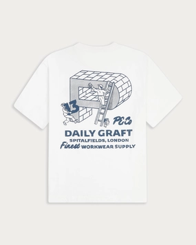 Daily Graft Boxy T-Shirt - Off White Layered Look Day-to-Day Comfort