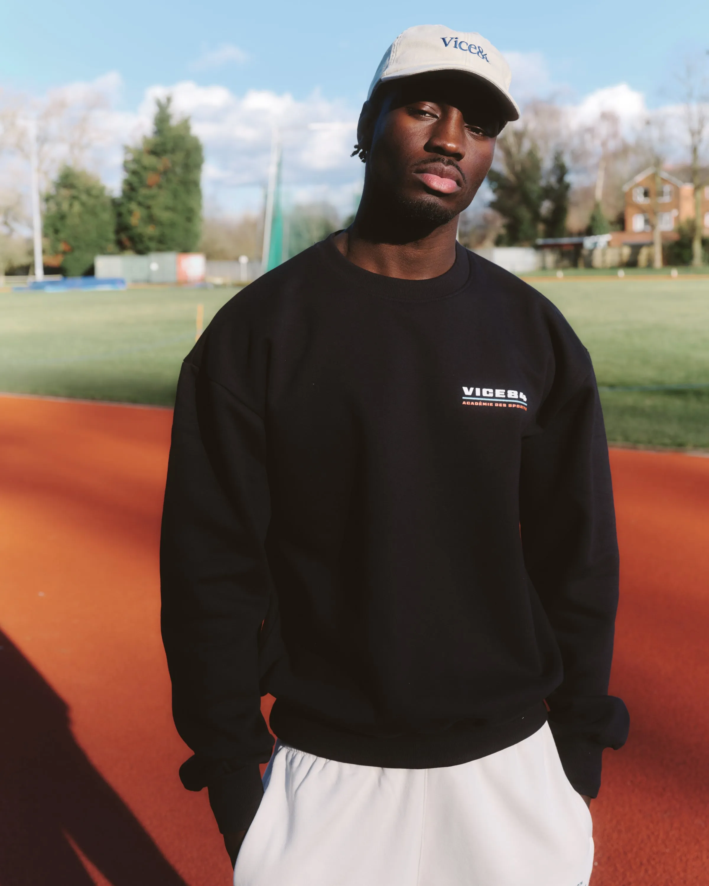 Vice 84 'Acad??mie des Sports Logo' Heavyweight Sweater - Navy Breathable Wool