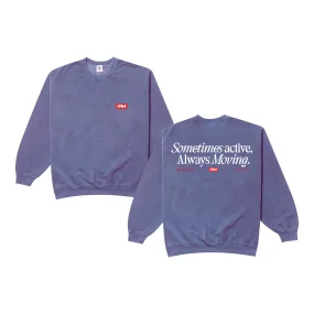 Smart Layers Vice 84 'Always Moving' Vintage Washed Sweater - Violet