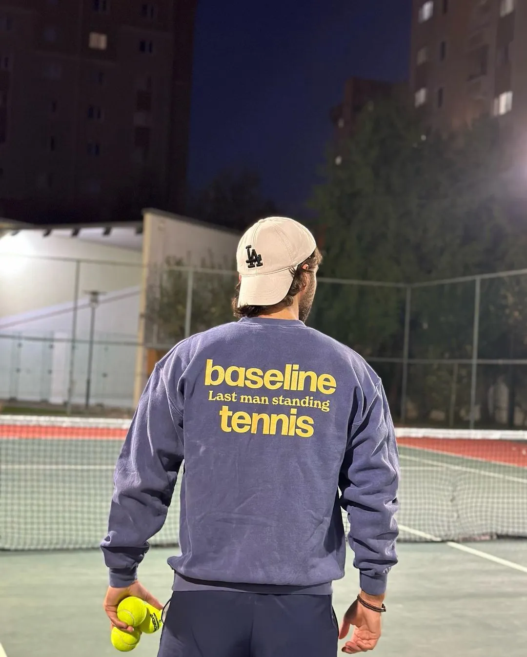 Recycled Material Crafting Relaxed Outfit Vice 84 'Baseline' Sweater - Vintage Washed Navy
