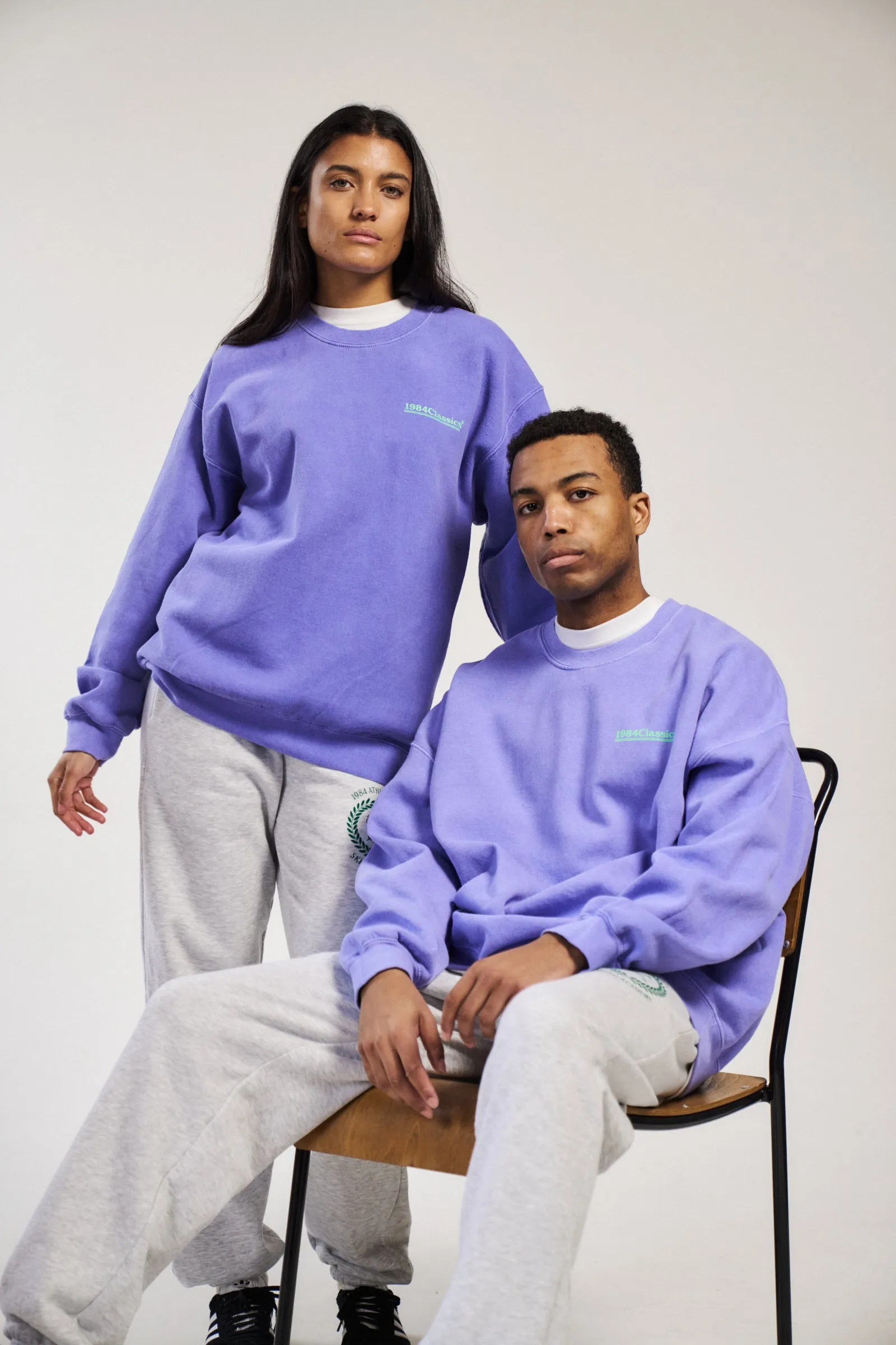 Chilly Season Comfy & Cozy Vice 84 'Classics' Vintage Washed Sweater - Orchid