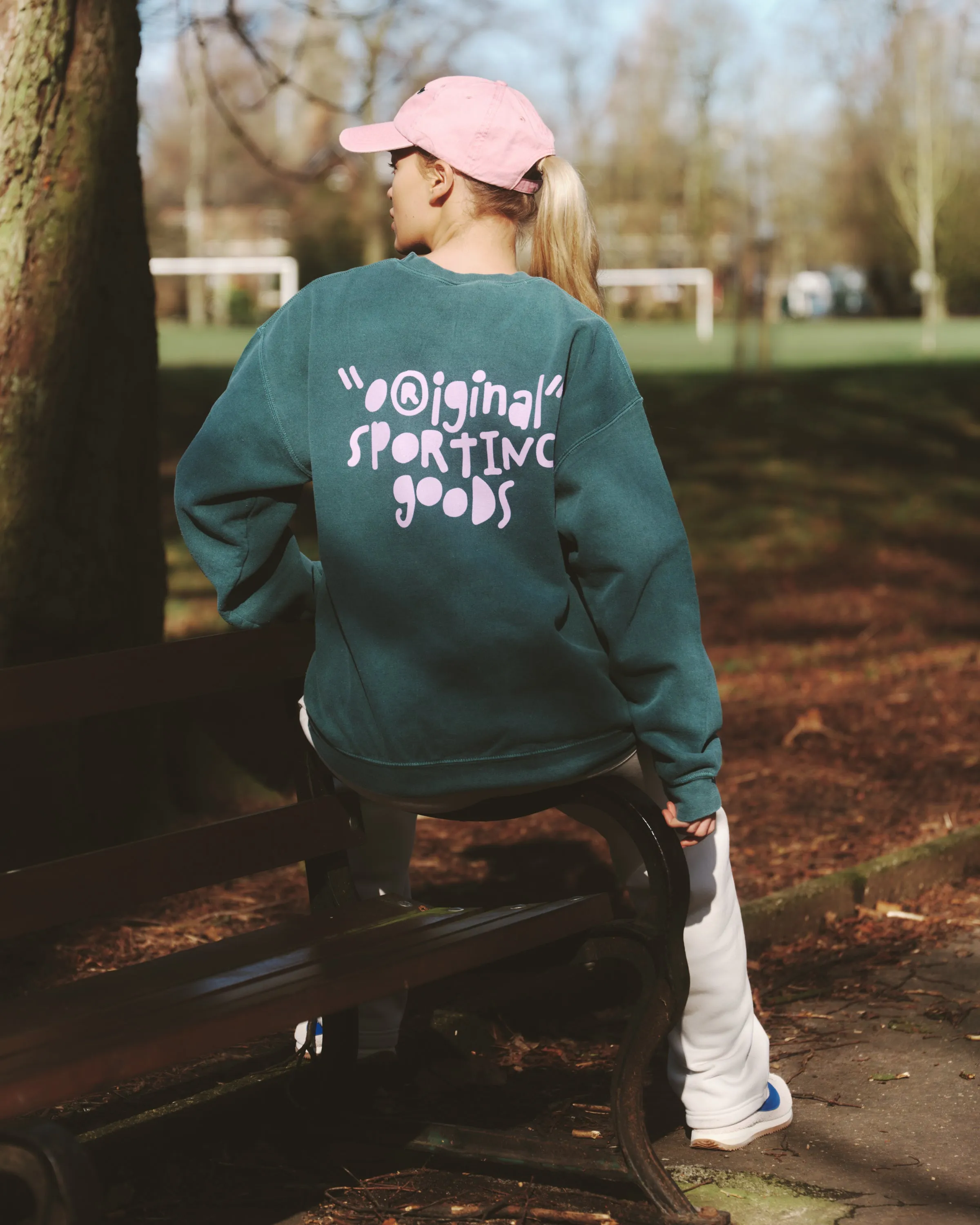 Thermal Insulation Design Vice 84 'Original Sporting Goods' Vintage Washed Sweater - Bottle Green
