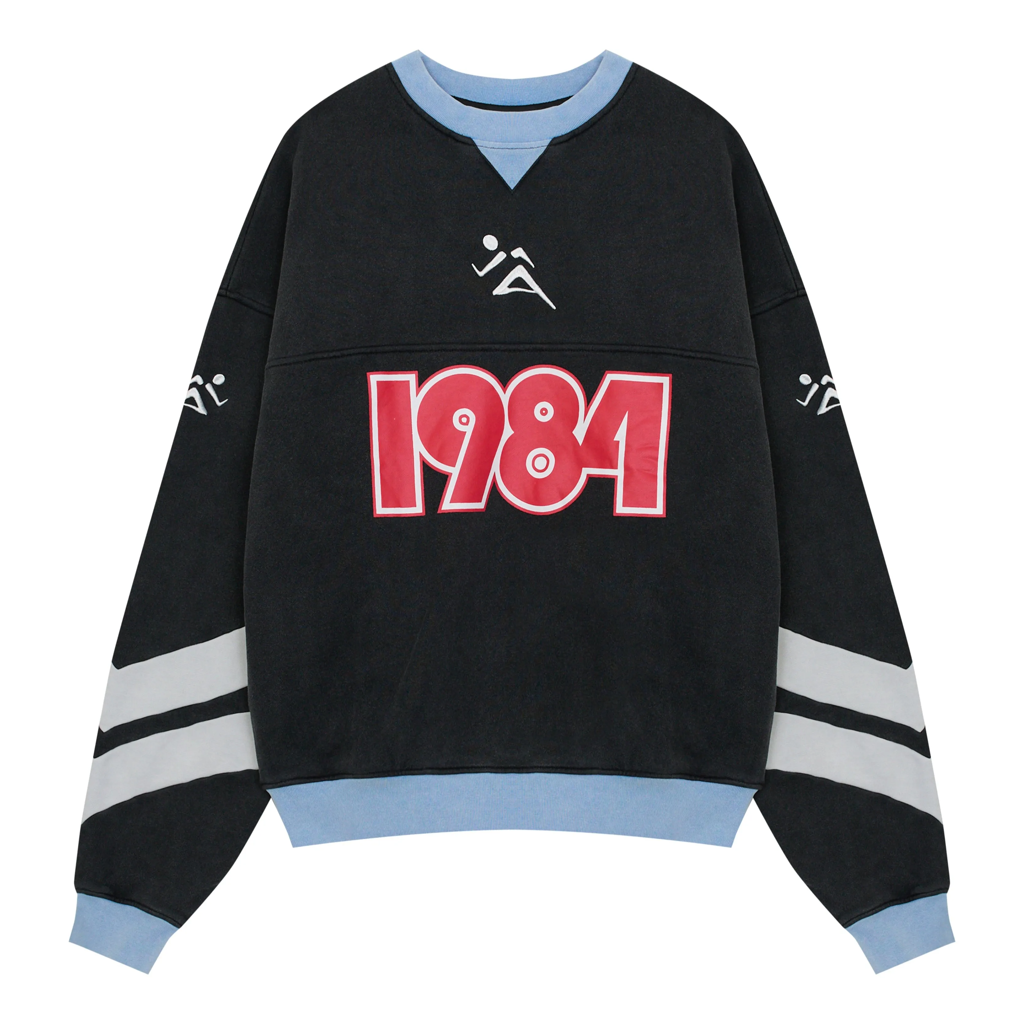 Adaptive Fit Silhouette Vice 84 'Pre-Match' Heavyweight Washed Sweater - Black