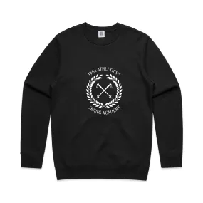 Vice 84 'Ski Academy' Crew Sweater - Black Classic Layer Subtle Texture Detail
