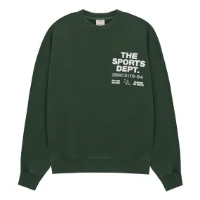 Vice 84 'The Sports Dept' Heavyweight Washed Sweater - Green Casual Comfort Layer