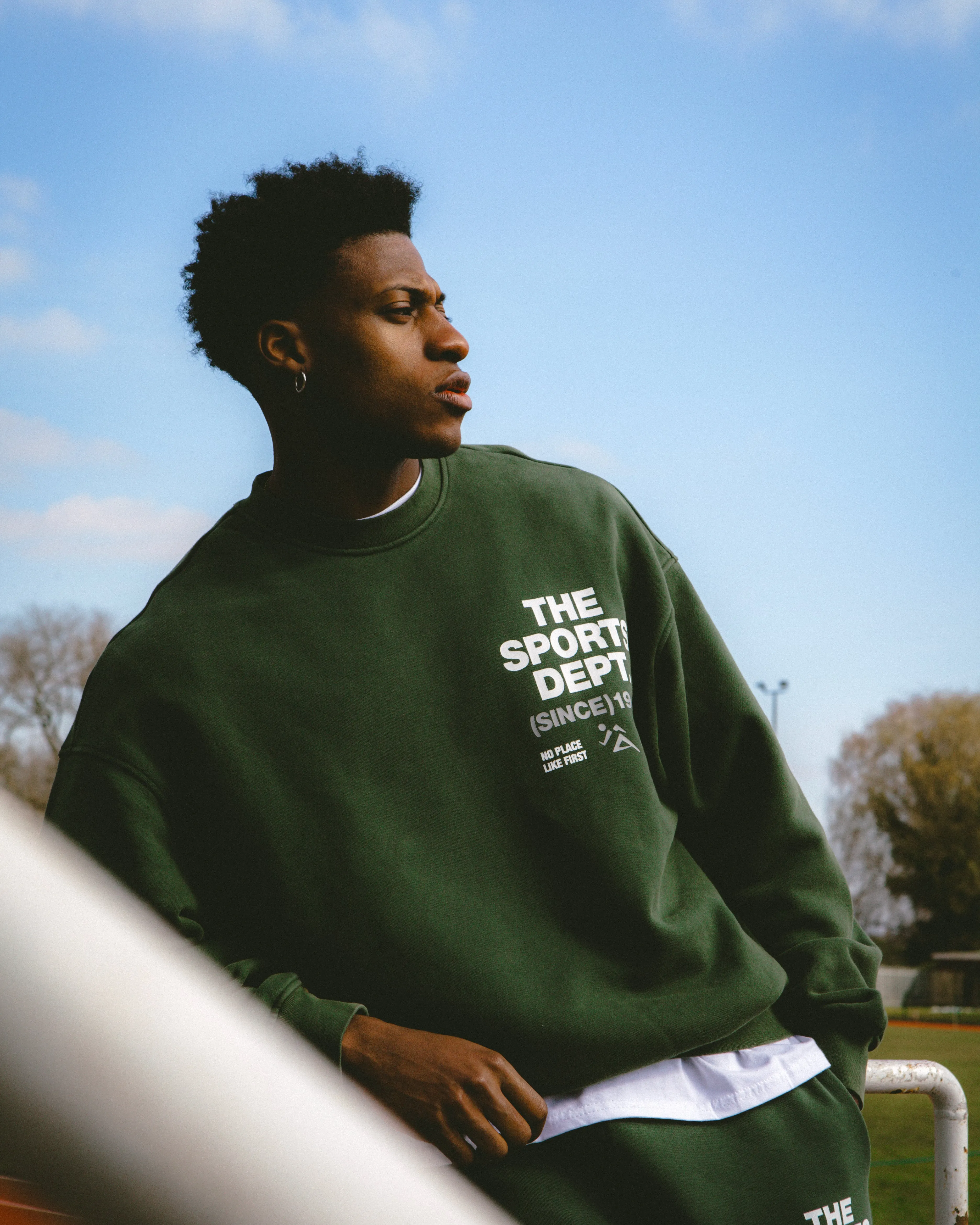 Cozy Warmth Vice 84 'The Sports Dept' Heavyweight Washed Sweater - Green