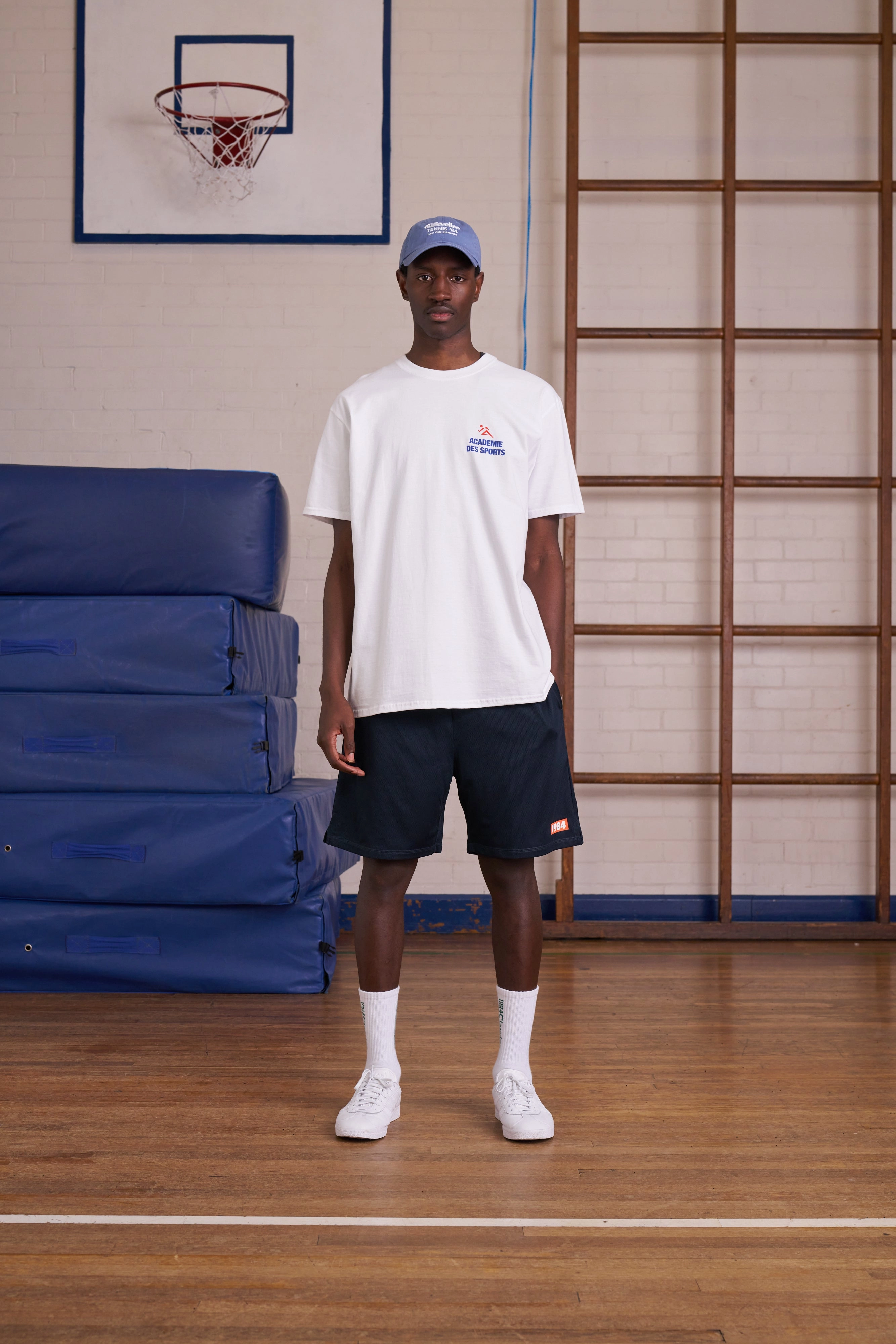 Vice 84 *10 Years Of* '1984' Mesh Sports Short - Navy fishing attire