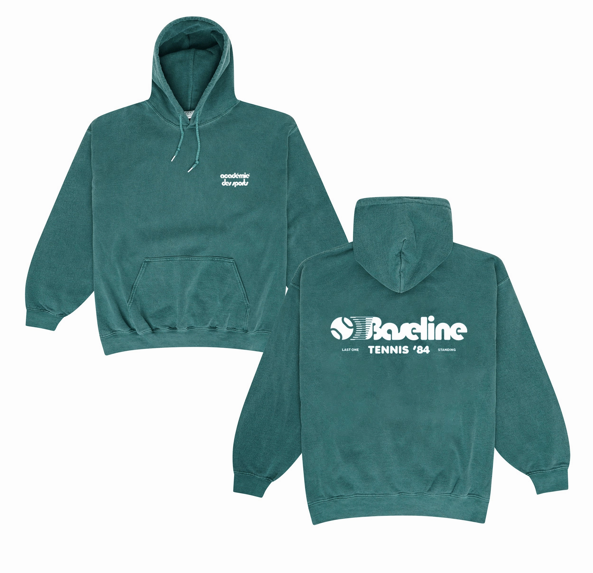 French Terry Cloth Vice 84 *10 Years Of* 'Baseline' Hoodie - Vintage Washed Green