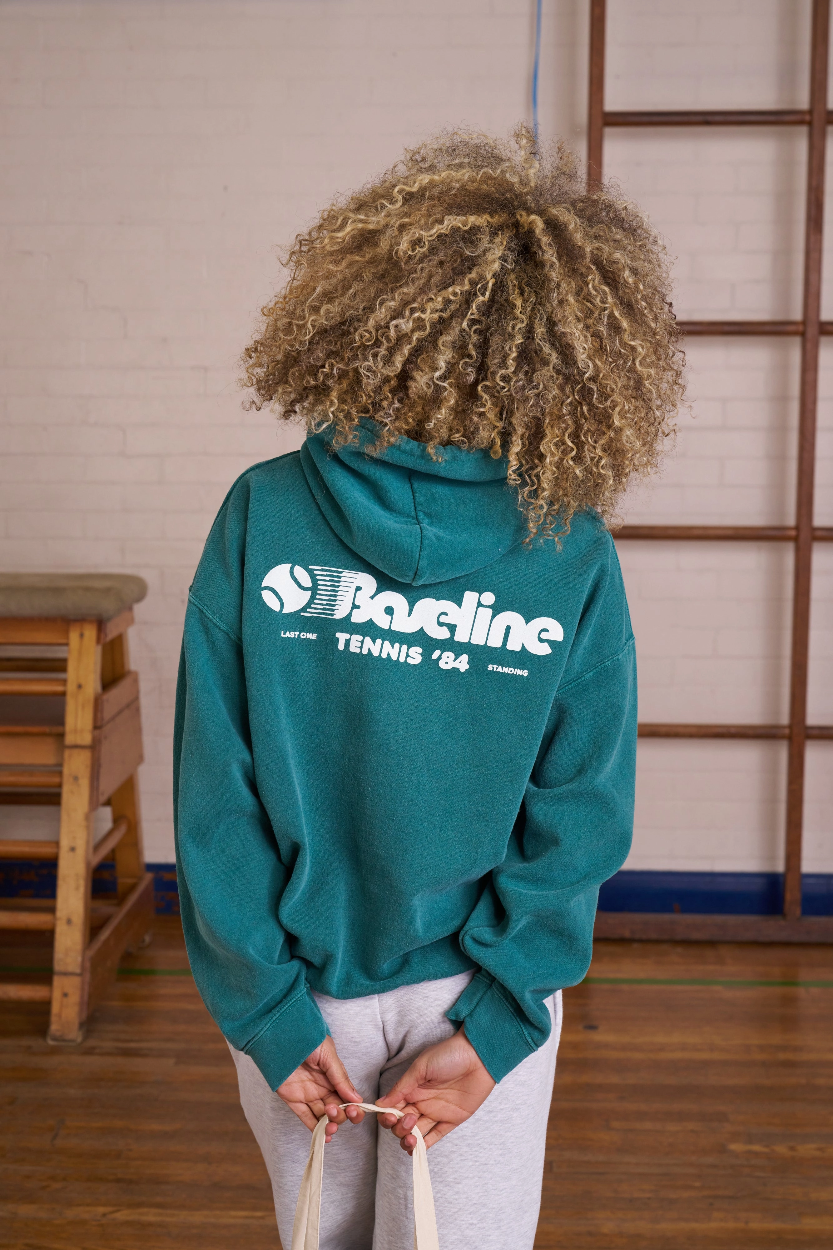 Vice 84 *10 Years Of* 'Baseline' Hoodie - Vintage Washed Green Lightweight Layer Street Motion