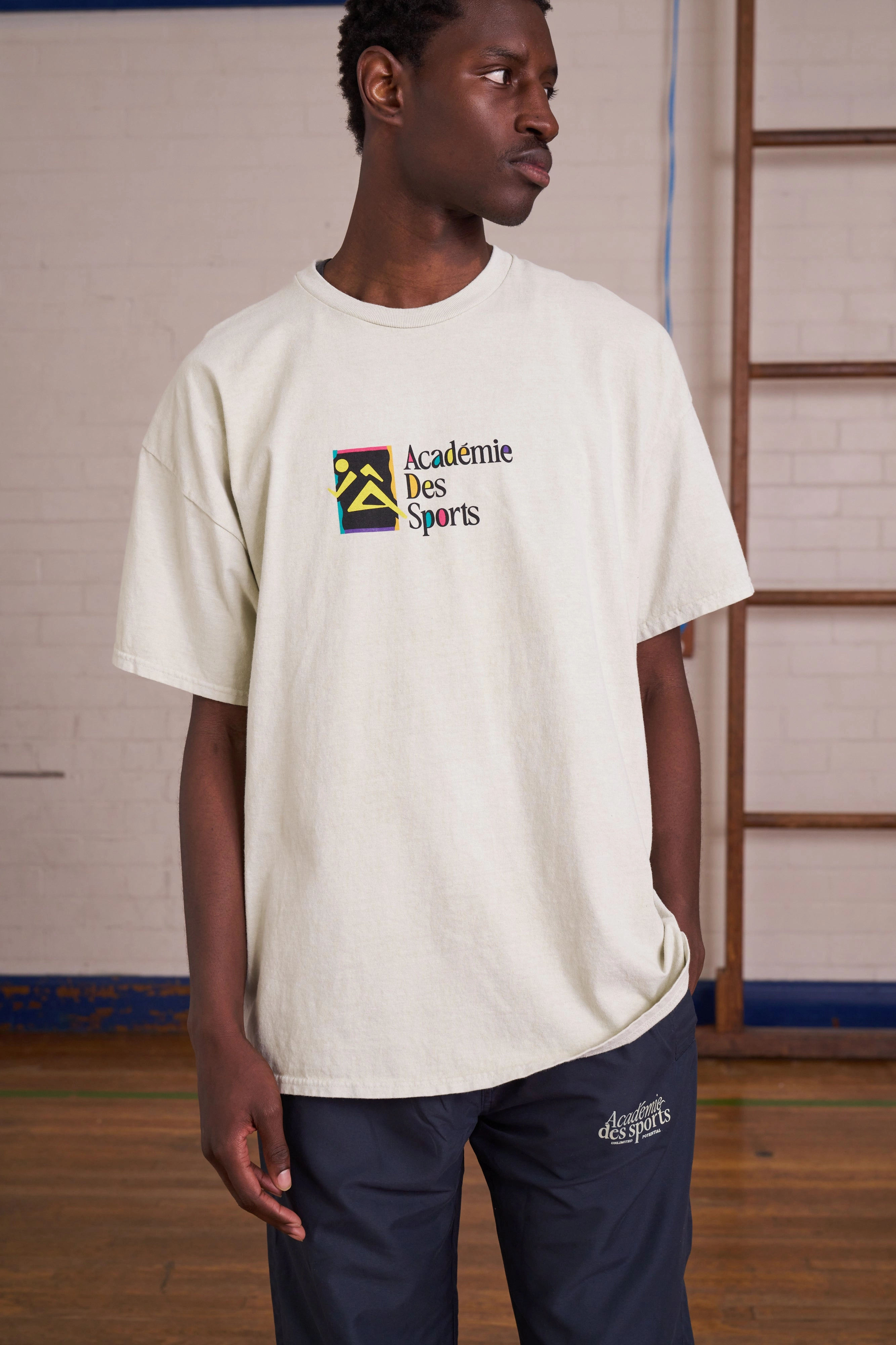 Vice 84 *10 Years Of* 'Retro Runner' Vintage Washed Tee - Cream Breathable Wearable Non Shrink Material