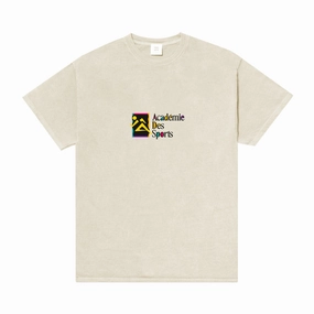 Vice 84 *10 Years Of* 'Retro Runner' Vintage Washed Tee - Cream Bold Statement