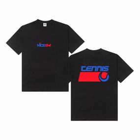 All-day style Vice 84 *10 Years Of* 'Tennis' Tee - Black