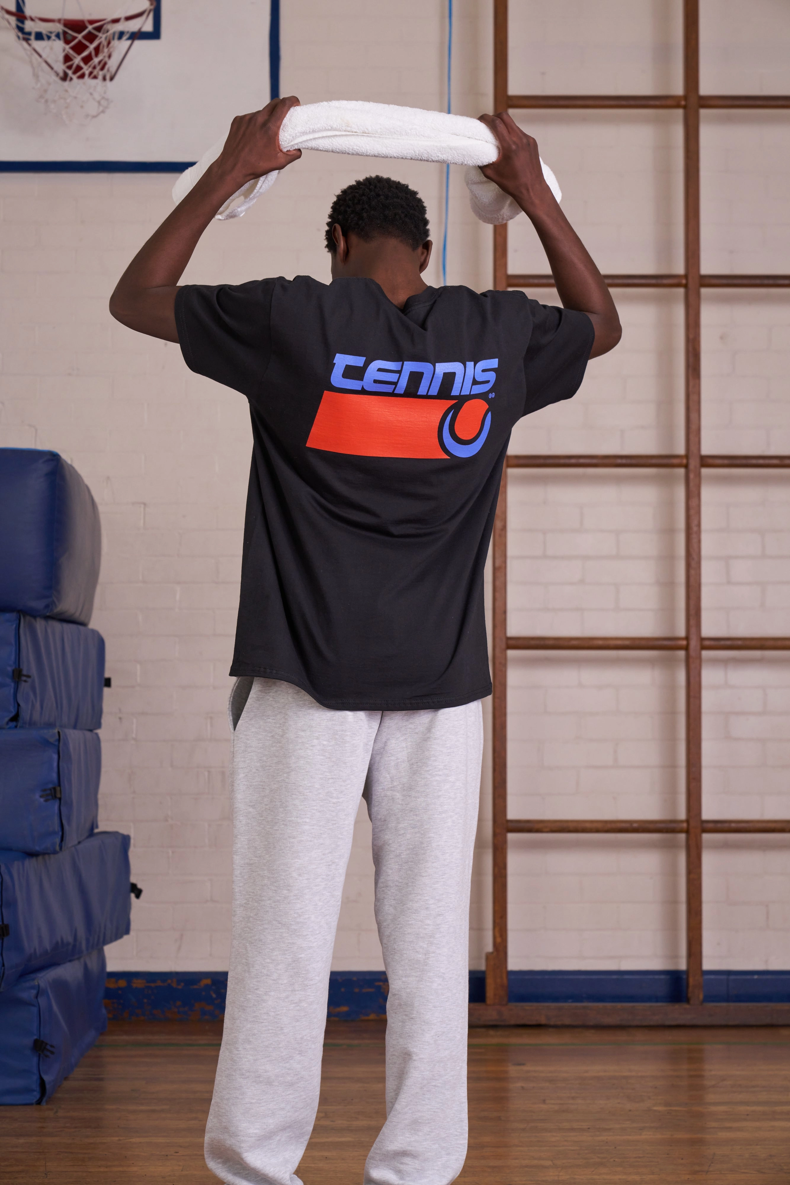 Stylish and Comfortable Versatile Fashion Vice 84 *10 Years Of* 'Tennis' Tee - Black