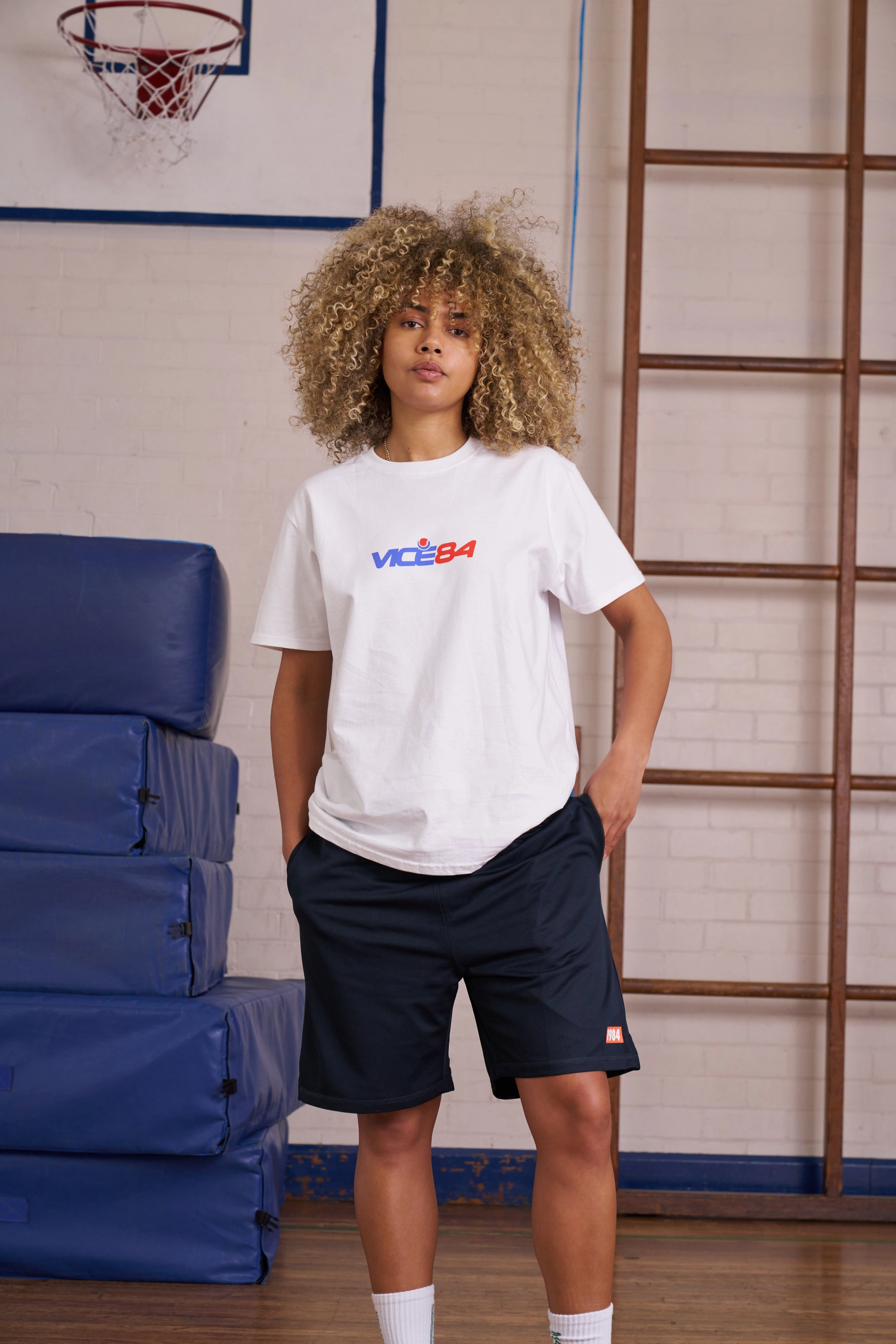 Vice 84 *10 Years Of* 'Tennis' Tee - White Sporty and Stylish Classic Wear