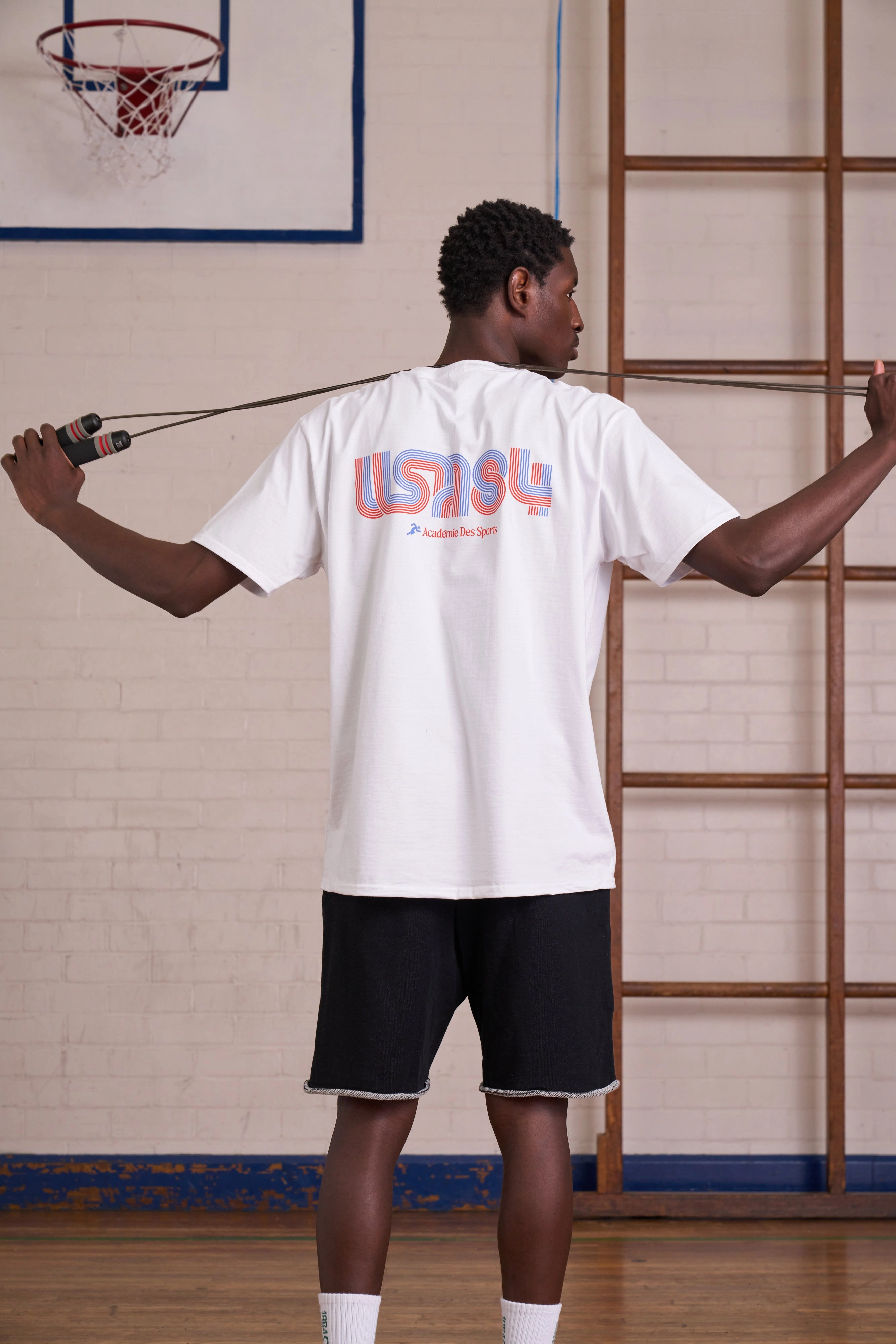 Everyday Fashion Eco Friendly Material Vice 84 *10 Years Of* 'USA Sports' Tee - White