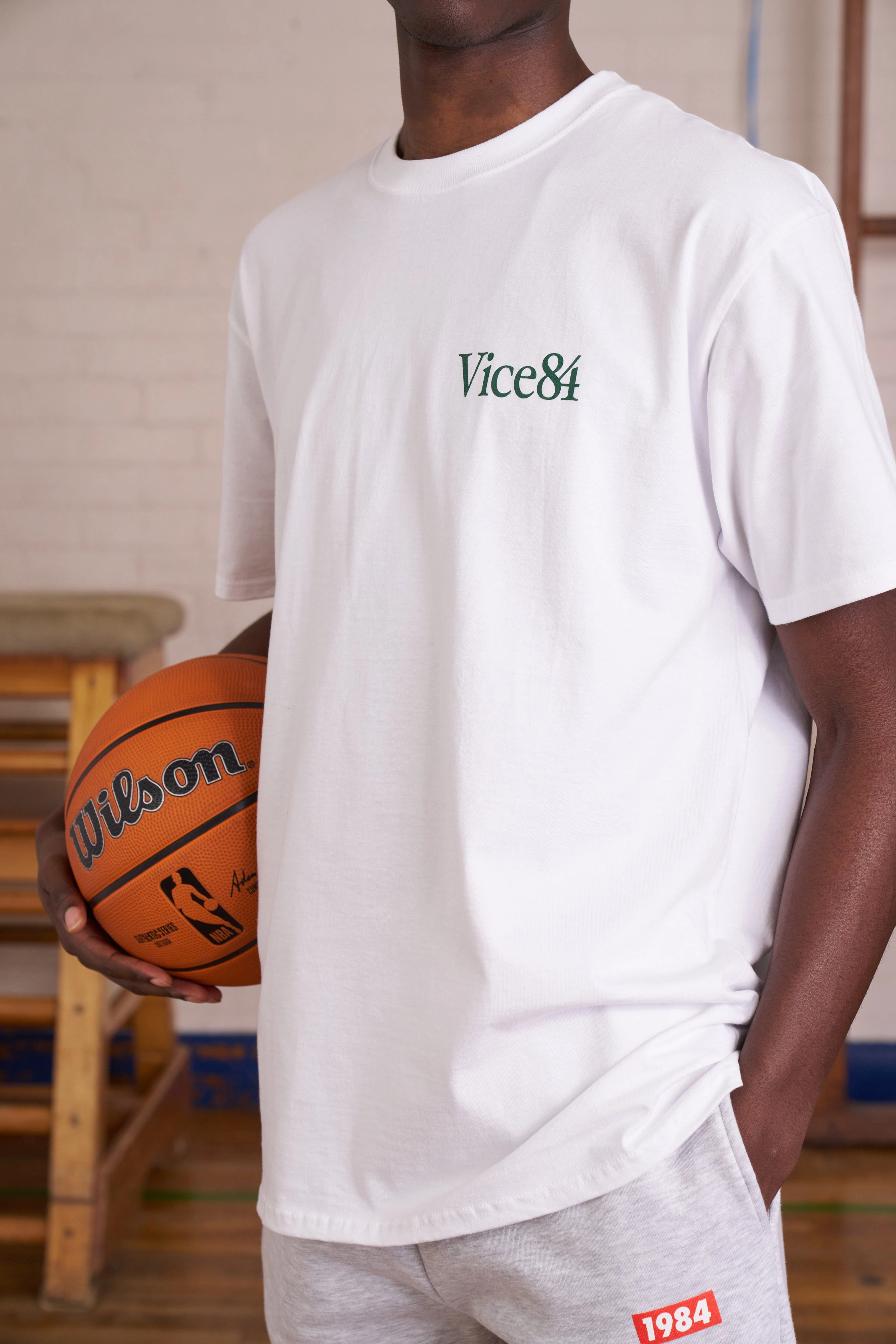 Moisture Control Fabric Vice 84 *10 Years Of* 'Whole Moods' Tee - White