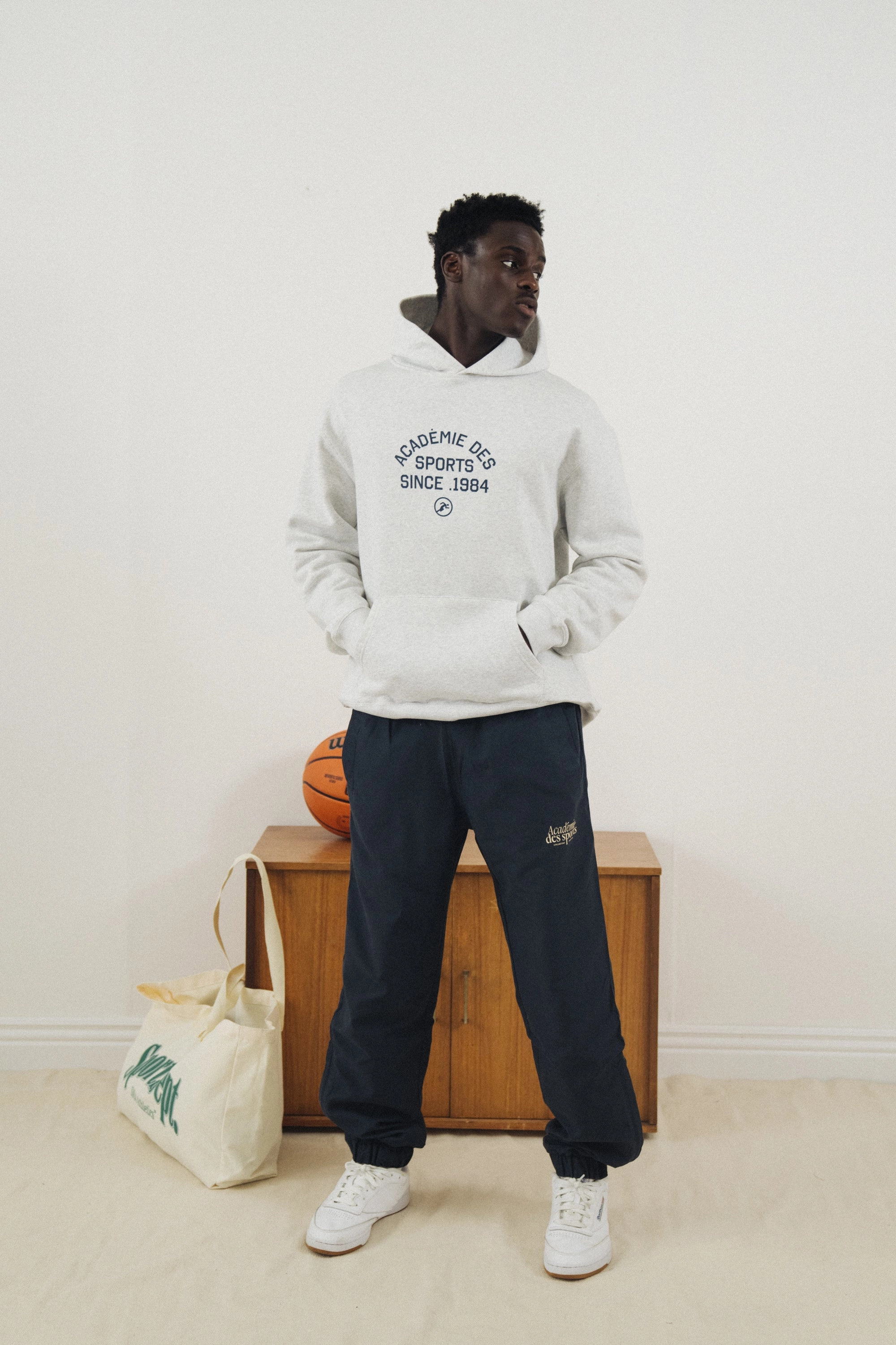 Comfortable clothing Whale like Vice 84 'Acad??mie Des Sports 1984' Hoodie - Ash Grey