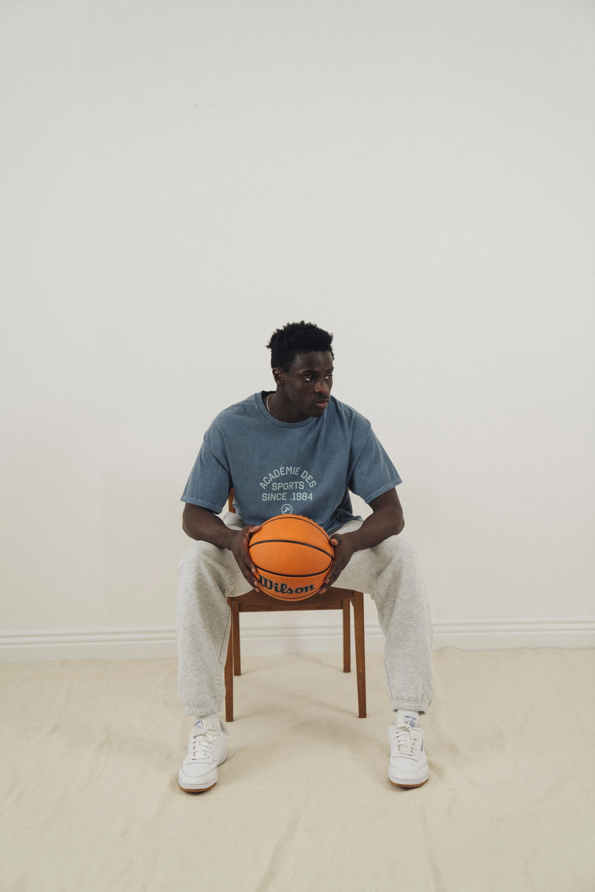 Vice 84 'Acad??mie Des Sports' Vintage Washed Tee - Denim High-End Quality