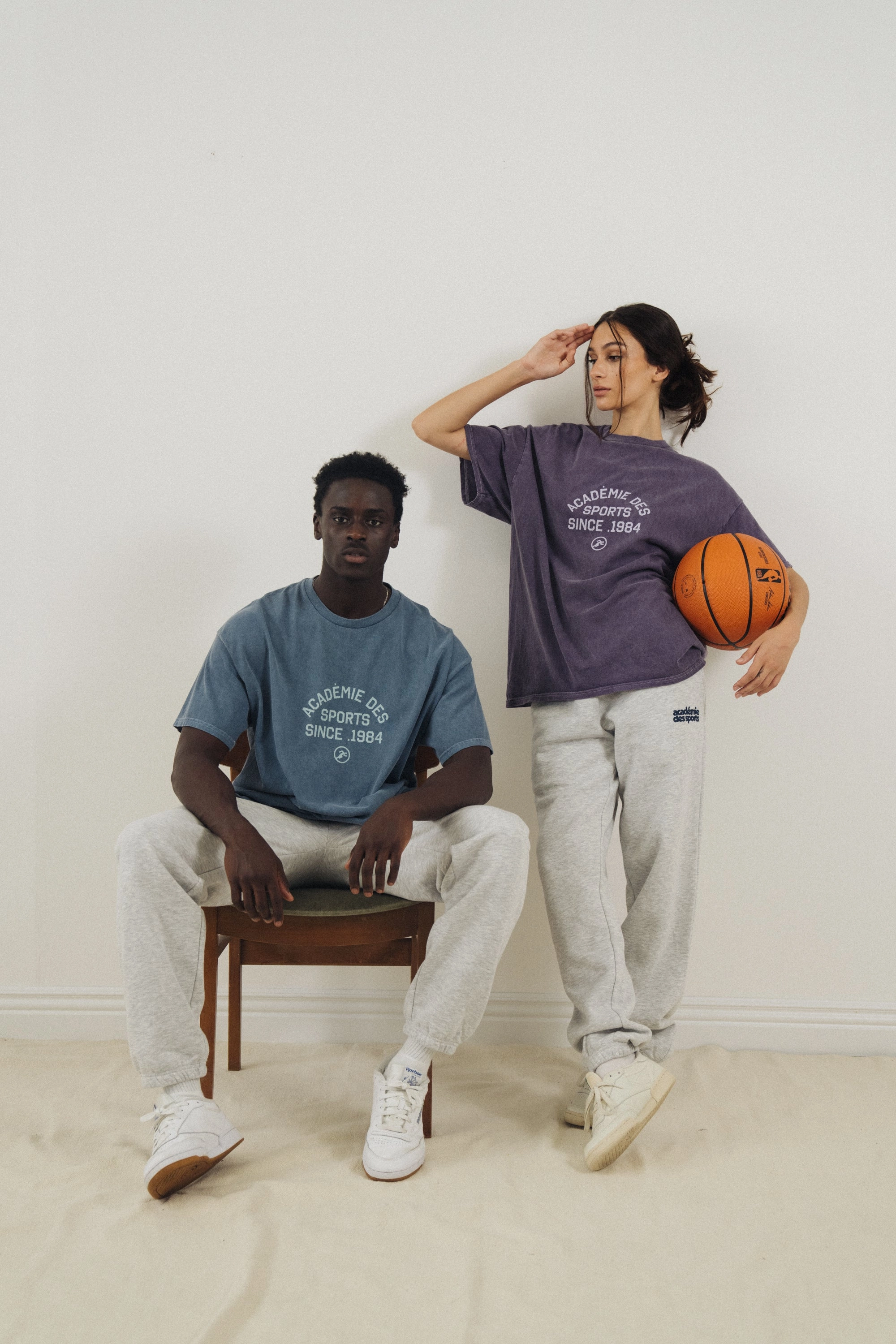 Everyday Chic Vice 84 'Acad??mie Des Sports' Vintage Washed Tee - Violet